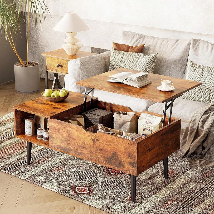 Pedestal Tables - Brown - View 1