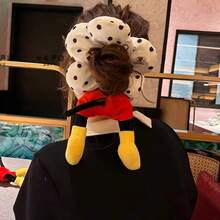 Disney Dây buộc tóc scrunchie lớn hình mông Mickey Mouse với thiết kế hoa chấm bi và xốp, phụ kiện tóc dễ thương vui nhộn cho nữ - Nhiều màu - Xem 4