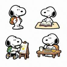 SNOOPY 1pc 2026 New Snuffy Daily Study Style Brooch, Fun & Playful Accessory, Suitable For Clothing, Pencil Case, Etc., Small & Unique, Perfect As A Gift For Friends And Family For New Year, Halloween Or Christmas (Random Style) - Multicolor - View 3