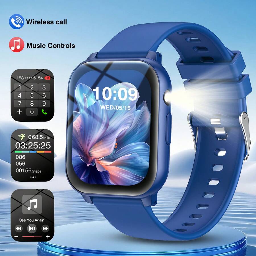 Smartwatch With Call Reminder, Message Control, Multiple Sports Modes, Music Control, Camera Control And More, Suitable As Valentine's Day, Christmas, New Year, Birthday Gift For Friends, Family And Lovers - Multicolor - View 1