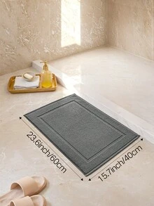 DAJIANG 1-Piece Dark Grey Classic Luxury Bathroom Mat/Towel Set - Absorbent Cotton Hotel Spa Shower/Bathtub Mat [Non-Bathroom Rug] Door Mat Kitchen Mat/Carpet Home Decor Holiday Decorations Room Entrance Rug Hallway Rug, Fall/Winter Bedroom Decor Fall Decor Rug, Halloween And Thanksgiving Decorations - Dark Grey - View 12