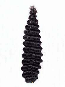 OQ Hair Deep Wave Feather Crochet Human Hair 16-24 Inch Braids Friendly Hair Extensions Shed-Free Easy Install 50g Per Bundle Natural Color Virgin Human Hair No Chemical Process Daily Use For Beginners - SNatural - View 6