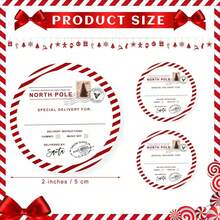 60pcs Arctic Christmas Stickers From Santa, 2-Inch Self-Adhesive Christmas Gift Labels, Round Christmas Wrapping Paper Labels For Christmas Party, Holiday Cards, Envelopes, Boxes (Cute) - View 7