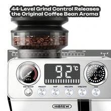 HiBREW H7Lite Semi-Automatic Espresso Machine With Integrated Grinder And Brewer, 1.8L Large Detachable Water Tank, PID+NTC Dual Temperature Control Protection, Pre-Infusion Function For Full Aroma Release, 44-Level Adjustable Grind Settings - EU F Type Plug(220-240V) - View 5