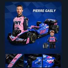 CADA-1:24 BWT ALPINE FORMULA ONE TEAM A525 Building Block Racing Car PIERRE GASLY Celebrity Style - Multicolor - View 2