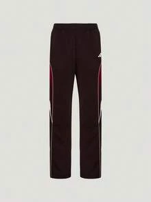 Adidas Men's Striped Colorblock Pocket Sports Pants - Brown - View 2