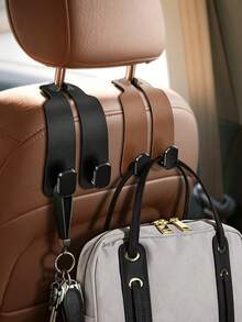 Dual Hook Car Seat Back Hook Cover, Hidden Design, Dual Hooks, Multi-Functional, Universal, Suitable For All Car Models, Multiple Colors Available - Multicolor - View 7