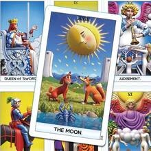 78pcs Tarot Cards For Beginners Smith-West Popular Learning Table Game Fortune Telling Toy - Multicolor - View 2