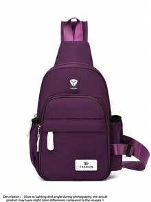 2026 New Women's Chest Bag - Large Capacity Crossbody Bag, Fashionable Minimalist Shoulder Bag, With Adjustable Shoulder Strap, Zipper Closure, Multiple Storage Pockets - Suitable For Daily Use, Travel, Work And Gatherings. - Multicolor - View 16