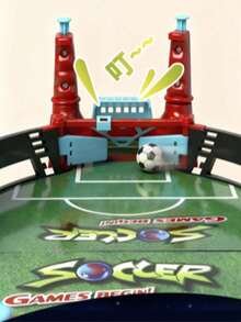 1pc Desktop Football Game Machine, Interactive With Platform, Suitable For Parent-Child Educational Thinking Training Game, Boys Toy (Random Color) - Multicolor - View 3