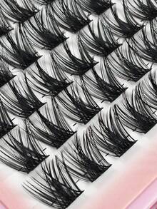 800 Pcs Large Capacity Single Lash Extensions Lash Book Cluster False Eyelashes DIY Home Lash Extensions Cluster False Eyelashes 4 Different Styles Mixed Length Full Makeup And Daily Wear. Eyelash Clusters, Individual Lashes, False Eyelashes - D - View 6