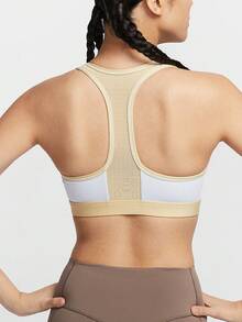 Nike Women's Summer New Medium Support Zip Sports Bra HV4878-085 - HV4878-085 - View 2