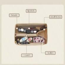1pc Multi-Functional Inner Bag, Makeup Bag, Toiletry Bag, Storage Bag, Foldable And Detachable Inner Bag, Compartment Organizer Bag, Portable Storage Bag, Inner Bag - Black - View 4