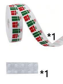 Christmas Ribbon DIY Bow Gift Wrapping Christmas Scene Woven Ribbon Party Colorful Ribbon - Multicolor - View 13