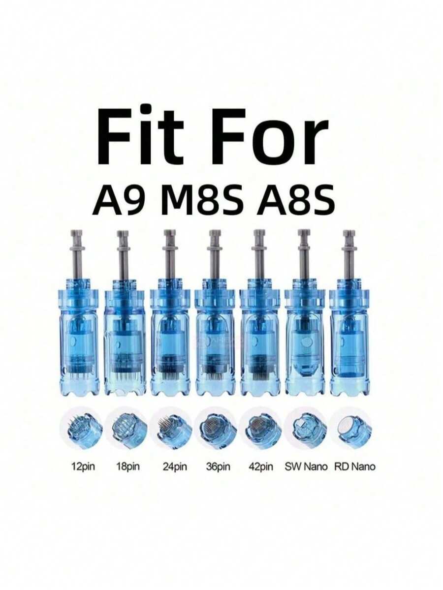10/20/50pcs Microneedle Cartridges For Dr.Pen M8S, A9, A11, Home Use - Royal Blue - View 1