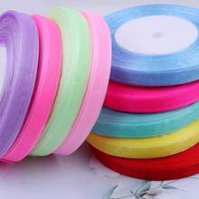 1 Roll 50 Yards 10mm Organza Ribbon, Suitable For Handmade Bows, Crafts, Weddings, Christmas Decorations, DIY Cards, Gift Wrapping - Pick Colors - View 5