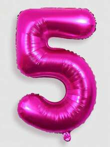 1pc/2pcs 40 Inch Large Number Balloon Rose Red Foil Large Number Balloon Suitable For Birthday Party Supplies Decoration Outdoor Photo Props - 40 Inch Rose Red Digital - View 21