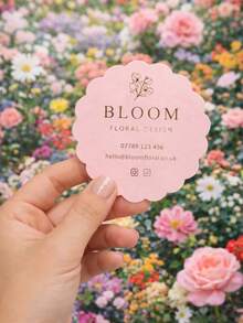 20/50/100pcs Customized Asymmetrical Shaped Business Cards, Personalized Unique Shaped Business Cards, Gift Cards, Product Cards, Greeting Cards, Brand Design Business Cards, Suitable For Small Businesses, Bakeries, Flower Shops, Beauty Salons, Boutiques With Customized Logo Printing - Multicolor - View 4