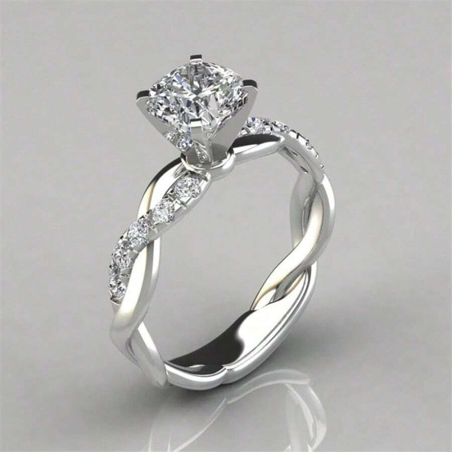 Women Engagement Rings - White - View 1