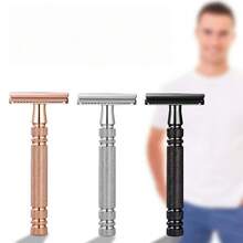 Rose Gold Safety Manual Razor Shell, Anti-Scratch Razor Shell, Suitable For Beard, Armpit Hair, Leg Hair Removal - Multi-color - View 4