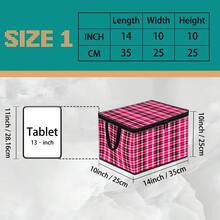 Thickened Storage Bag, Foldable Clothing & Bedding Organizer, Dorm Essential, Suitable For Blankets, Quilts, Wardrobe, Underbed & Dorm Storage, Ideal For Moving, Laundry & Space-Saving Room Organization, Multiple Premium Digital Print Patterns - Multi-color - View 11
