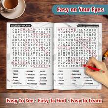 English Word Search Puzzle Books For Adults, Swear Word Humor Or Everyday Vocabulary Themes, Answer Keys Included, Fun Hidden Word Games For Quiet Time, Screen-Free Travel Activities, Relaxing Daily Puzzles, Birthday & Holiday Gifts For Men And Women - English Word Search Puzzles - View 9