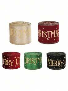Christmas Decorative Ribbon, Reusable Holiday Ribbon, Perfect For Christmas, Suitable For All Christmas Gift Wrapping, Holiday Floral Arrangement, Bow Making, Wreath Making, Table Setting Decoration, DIY Decoration - One Size Fits All - View 8