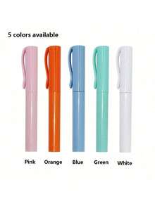 2-In-1 Creative Folding Scissors - Portable Pen-Shaped Design, Suitable For Students And Crafting; Multi-Functional Stationery, Applicable For Office And School; Available In Orange, Light Green, White, Pink, Blue Multiple Color Options. - Style a - View 6