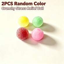 1pc Fructose Ice Cream Handmade Squishy, Shapeable Sound-Making Stress Ball, Soft Squeeze Toy, Suitable For Adults - Multicolor - View 9