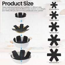 12pcs Pot And Pot Lid Protector Set, 3 Different Sizes, Pot Divider Pad/Stacking Pot Lid Protector/Pot Lid Separator, For Protecting And Separating Pots And Lids - View 2