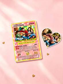 1pc Custom Acrylic Game Card With Photo Text Personalized Family Gift For Mom Dad Kids Cute Trading Card Keepsake For Birthday Anniversary Christmas Couples Custom PVC Wallet Cards Gifts For Pet Lovers - Photo + Engraving - View 10