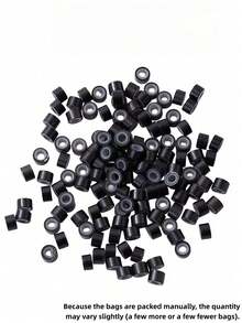 Micro Silicone Rings - 5mm Micro Link Rings For Secure Hair Extensions, Professional Silicone Hair Extension Beads For DIY Hairstyles, Braiding Hair Extensions, Feather Hair Extensions, Hairdresser Supplies - 1PC - View 9