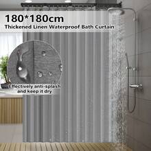 Foldable Shower Curtains Rod | 54.7 Inches 4-Fold | Wall Mount Shower Curtains Rod with 70.8in X 70.8in Shower Curtains| for Bathroom Bathtub Clothing Store - 1PC - Übersicht 10