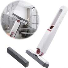 Portable Mini Cleaning Mop, Mini Sponge Mop, Dry And Wet Cleaning System, Suitable For Bathroom, Kitchen, Desktop, Glass, Living Room And Car - 2 Sponge Heads + 1 Squeeze Handle - View 9