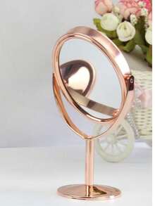European Style Coated Desktop Double-Sided Large Princess Mirror - Rose Gold - View 9