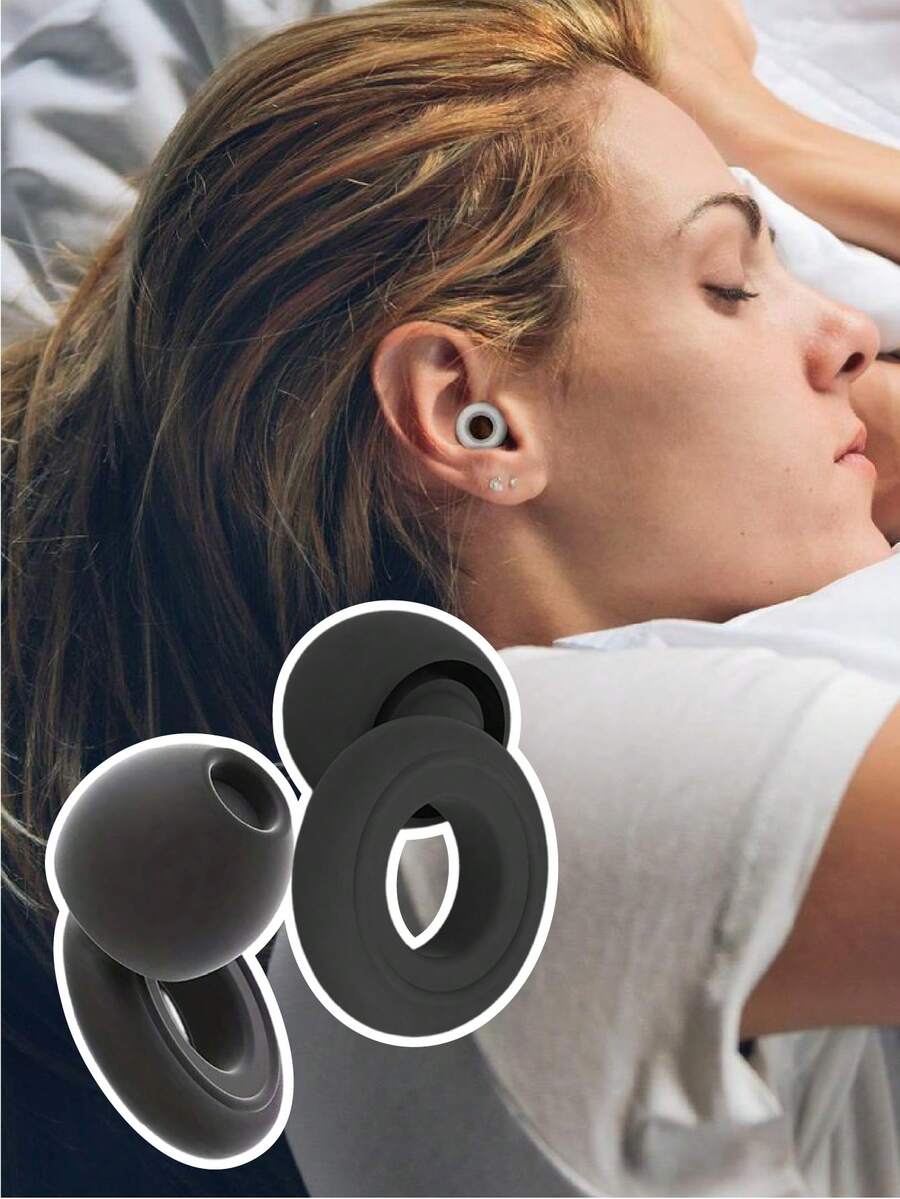 1PC Ear Plugs Ultra-Comfort Earplugs -Ideal For Sleep(1.3*1.5cm), Travel, Block Out Noise,Suitable For Dorms,Essential Items For Home And School Use. Relieve Insomnia, Back To School Essential, Sleeping, Cycling, Study And Travel. Gift.