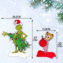 The Grinch Christmas Honeycomb Tabletop Decor Cartoon Desktop Ornament Christmas Party Table Decoration Holiday Home Decor - Multiple Styles - View 7