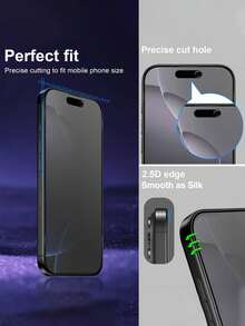 4PCS Soft Film Privacy Screen Protector, Strong Privacy Protection, Oleophobic Coating Reduces Fingerprint Residue, Smooth Touch Without Affecting Sensitivity. Easy Installation, Daily Anti-Collision, Curved Edge Fit Without Bulge, Oleophobic Coating Easy To Clean, Simple Installation Without White Edges. Seamless Full Coverage, Smooth Edges, High Precision Fitting Process, Anti-Collision, Zero Fingerprint Adhesion, Compatible With IPhone Duo/18 Pro/18 Pro Max/18/17E/17Pro Max/16Pro Max/15 Pro Max/14Pro Max/13Pro Max/12 Pro Max/11 Pro Max/17 Pro/16 Pro/15/14/13/12/11 And Other Series. - Black - View 9