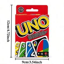 Splendor 1 Box UNO Flip Card Game, Double-Sided Card Deck, Fun Color And Number Matching Flip Action Party Game, Family Game Night, Portable Travel Card Deck Suitable For Teens And Adults, Multi-Player Tabletop Game, Suitable For Parties, Birthdays, Travel - Multicolor - View 6