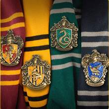 Warner Bros 1pc Harry Potter Metal Badge Brooch Pin, Four Houses Hogwarts Gift Box, Magic Nostalgia, Halloween Christmas Gift - Multicolor - View 4