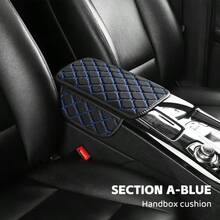 Diamond Mesh Car Center Console Armrest Pad, Linen Material, 4 Colors Available, Prevent Pet Scratches On Interior, Car Interior Modification - Multicolor - View 12
