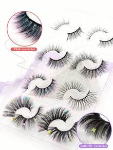8 Pairs Assorted Styles, Voluminous & Curled, Defined Lash Layers, Eye-Enlarging, Suitable For Daily, Date, Party And Photo-Ready - View 8