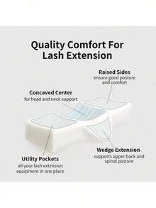 High Rebound Memory Foam Eyelash Pillow - Multicolor - View 9