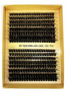 200 عنقود 16 صف رموش صناعية فردية 80D 100D 8-16 مم كثيفة D Curl لتمديد الرموش DIY بالمنزل - D - مشاهدة 4