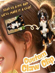 Custom Photo Hair Clip, Custom Pet Photo Hair Clip, Personalized Hair Accessory, Gift For Dog Mom Cat Mom, Hair Clip Ornament - Multicolor - View 4