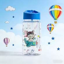 Colorful Cute Pattern Leak-Proof Transparent Straw Cup, Lightweight Adorable Daily Water Cup For Outdoor Camping And Picnic - Multicolor - View 7