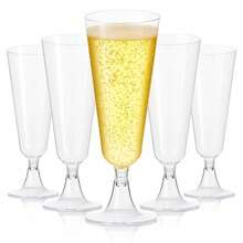 22/11/6/1pc 5.5oz Plastic Champagne Flutes, Reusable, Modern & Elegant, Suitable For Weddings, Parties, Birthdays, New Year - Random Styles - View 25