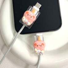 2pcs Cat Paw Pattern Cable Protector Sleeve, Compatible With Apple Phone Accessories Data Cable Protector - Durable, Anti-Cracking, Elegant Design - Multicolor - View 3