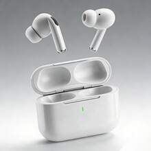 True Wireless Bluetooth Earbuds With Built-In Active Noise Cancellation, High-Fidelity Stereo Sound Performance, Wireless Charging Case Included, Waterproof In-Ear Design, Suitable For Travel, Fitness, Gym And Daily Wear - White - View 2