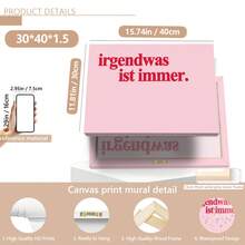 1pc RGENDWAS ISTIMER Canvas Poster, Minimalist Canvas Painting: Modern Kitchen Typography Poster, Art Print Typography Printing, Home Decor, Wall Art, Decorative Painting - A - View 10